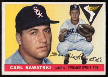 1955 TOPPS #122 CARL SAWATSKI BASEBALL CARD