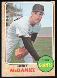 1968 TOPPS #545 HI NUMBER LINDY MCDANIEL BASEBALL CARD