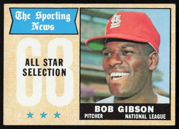 1968 TOPPS #378 BOB GIBSON BASEBALL CARD