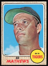 1968 TOPPS #58 ED MATHEWS BASEBALL CARD