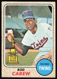 1968 TOPPS #80 ROD CAREW ROOKIE BASEBALL CARD