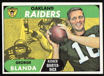 1968 TOPPS #142 GEORGE BLANDA NFL CARD