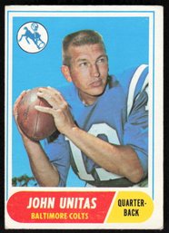 1968 TOPPS JOHNNY UNITAS #100 NFL CARD