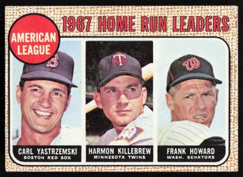 1968 TOPPS #6 HOME RUN LDRS YAZ KILLEBREW HOWARD