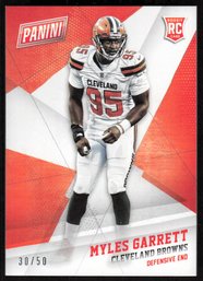 2017 /50 PANINI #68 MYLES GARRETT FOOTBALL CARD