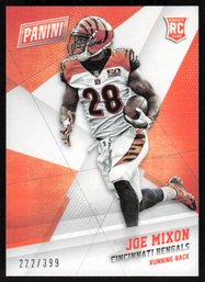 2017 PANINI /399 #62 JOE MIXON ROOKIE FOOTBALL CARD