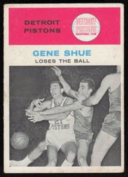 1961 FLEER #64 GENE SHUE BASKETBALL CARD