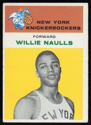 1961 FLEER #32 WILLIE NAULLS BASKETBALL CARD