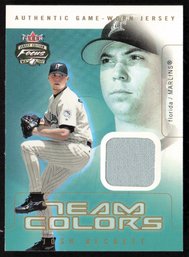 2003 FLEER PATCH JOSH BECKETT BASEBALL CARD