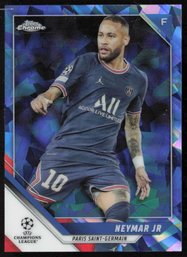 2022 TOPPS CHROME CRACKED ICE NEYMAR SOCCER CARD