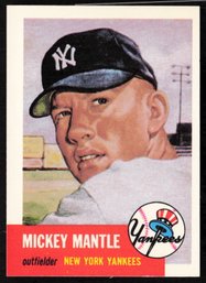 MICKEY MANTLE REPRINT BASEBALL CARD