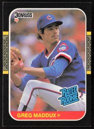 1987 DONRUSS GREG MADDUX RATED ROOKIE BASEBALL CARD