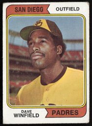 1974 TOPPS DAVE WINFIELD ROOKIE BASEBALL CARD