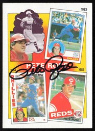 1986 TOPPS AUTOGRAPHED PETE ROSE BASEBALL CARD