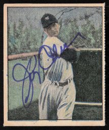 1952 BERK ROSS AUTOGRAPHED JERRY COLEMAN BASEBALL CARD