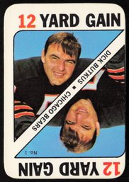 1971 DICK BUTKUS Topps Game Card 12 YARD GAIN Chicago Bears