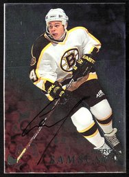 Sergei Samsonov Autographed Bruins Hockey Card