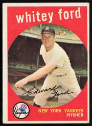 1959 TOPPS WHITEY FORD BASEBALL CARD