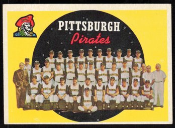 1959 TOPPS PIRATES TEAM BASEBALL CARD