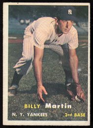 1957 TOPPS BILLY MARTIN BASEBALL CARD