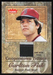 2005 FLEER CARLTON FISK COOPERSTOWN TRIBUTE GAME USED PATCH /10