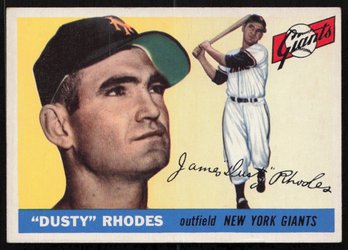 1956 TOPPS DUSTY RHODES BASEBALL CARD