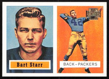 1957 Bart Starr Rookie Reprint Topps Archives
