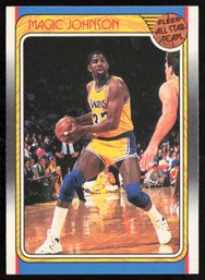 Magic Johnson Fleer 1988-89 All Star #123 Card
