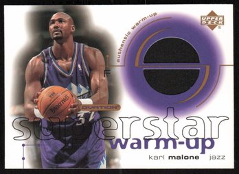 2001-02 Upper Deck Ovation Superstar Warm-Ups #KM KARL MALONE MEM  Utah Jazz