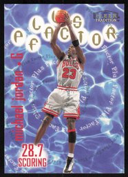 Michael Jordan Fleer Plus Factor Insert Card