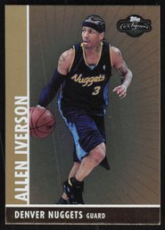 Allen Iverson Topps Cosigners Gold Serial Numbered To 99