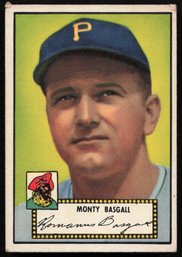 1952 TOPPS BASEBALL Monty Basgall RC ROOKIE CARD