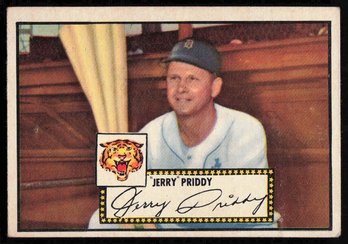 1952 TOPPS BASEBALL Jerry Priddy