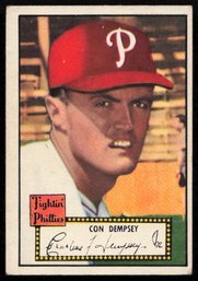 1952 TOPPS BASEBALL Con Dempsey RC ROOKIE CARD