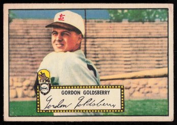 1952 TOPPS BASEBALL Gordon Goldsberry RC RED BACK ROOKIE CARD