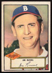 1952 TOPPS BASEBALL Jim Russell RED BACK