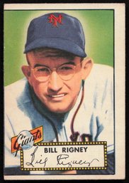 1952 TOPPS BASEBALL Bill Rigney