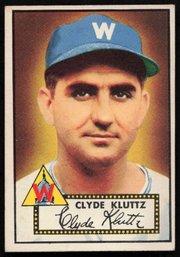1952 TOPPS BASEBALL Clyde Kluttz RC ROOKIE CARD