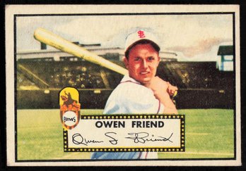 1952 TOPPS BASEBALL Owen Friend