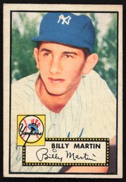1952 TOPPS BASEBALL Billy Martin RC ROOKIE CARD $