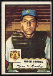 1952 TOPPS BASEBALL Myron Ginsberg RC ROOKIE CARD