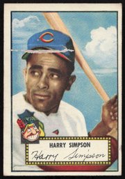 1952 TOPPS BASEBALL Harry Simpson RC ROOKIE CARD