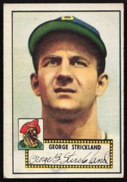 1952 TOPPS BASEBALL George Strickland RC ROOKIE CARD