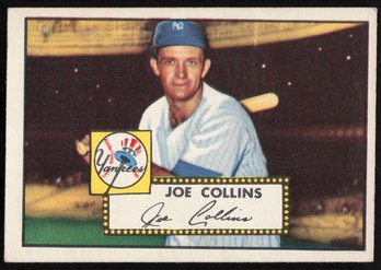 1952 TOPPS BASEBALL Joe Collins RC ROOKIE CARD