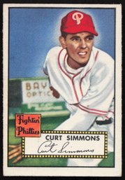 1952 TOPPS BASEBALL Curt Simmons