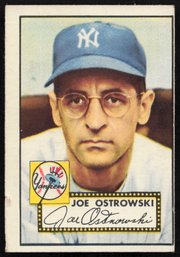 1952 TOPPS BASEBALL Joe Ostrowski RC ROOKIE CARD