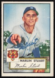 1952 TOPPS BASEBALL Marlin Stuart RC ROOKIE CARD