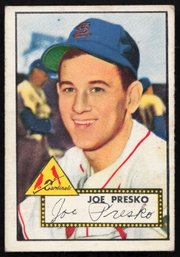 1952 TOPPS BASEBALL Joe Presko RC ROOKIE CARD