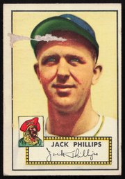 1952 TOPPS BASEBALL Jack Phillips RC ROOKIE CARD