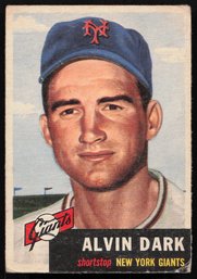 1953 TOPPS BASEBALL Alvin Dark